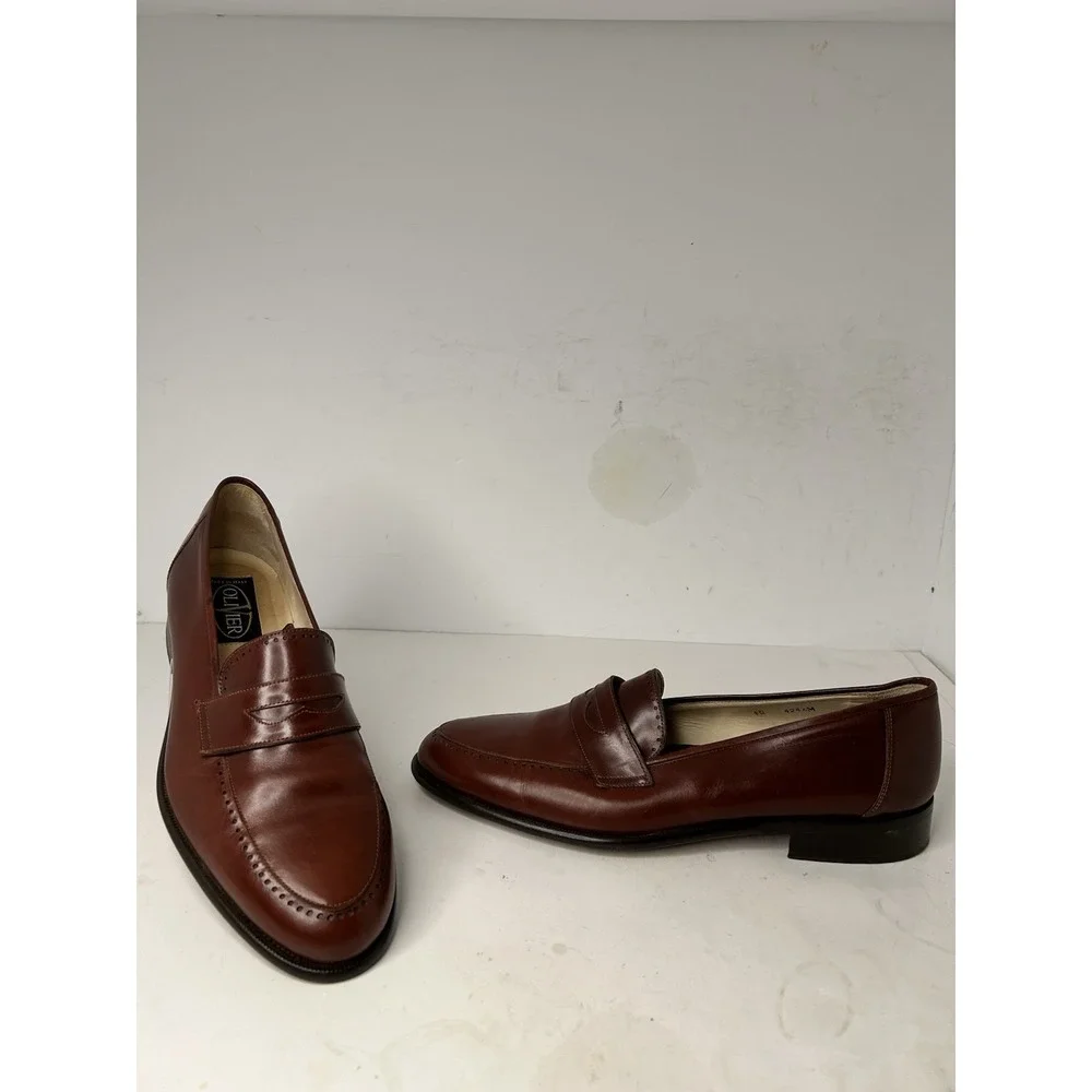 Olivier Men's Leather Loafers made In Italy‎ Sz 10